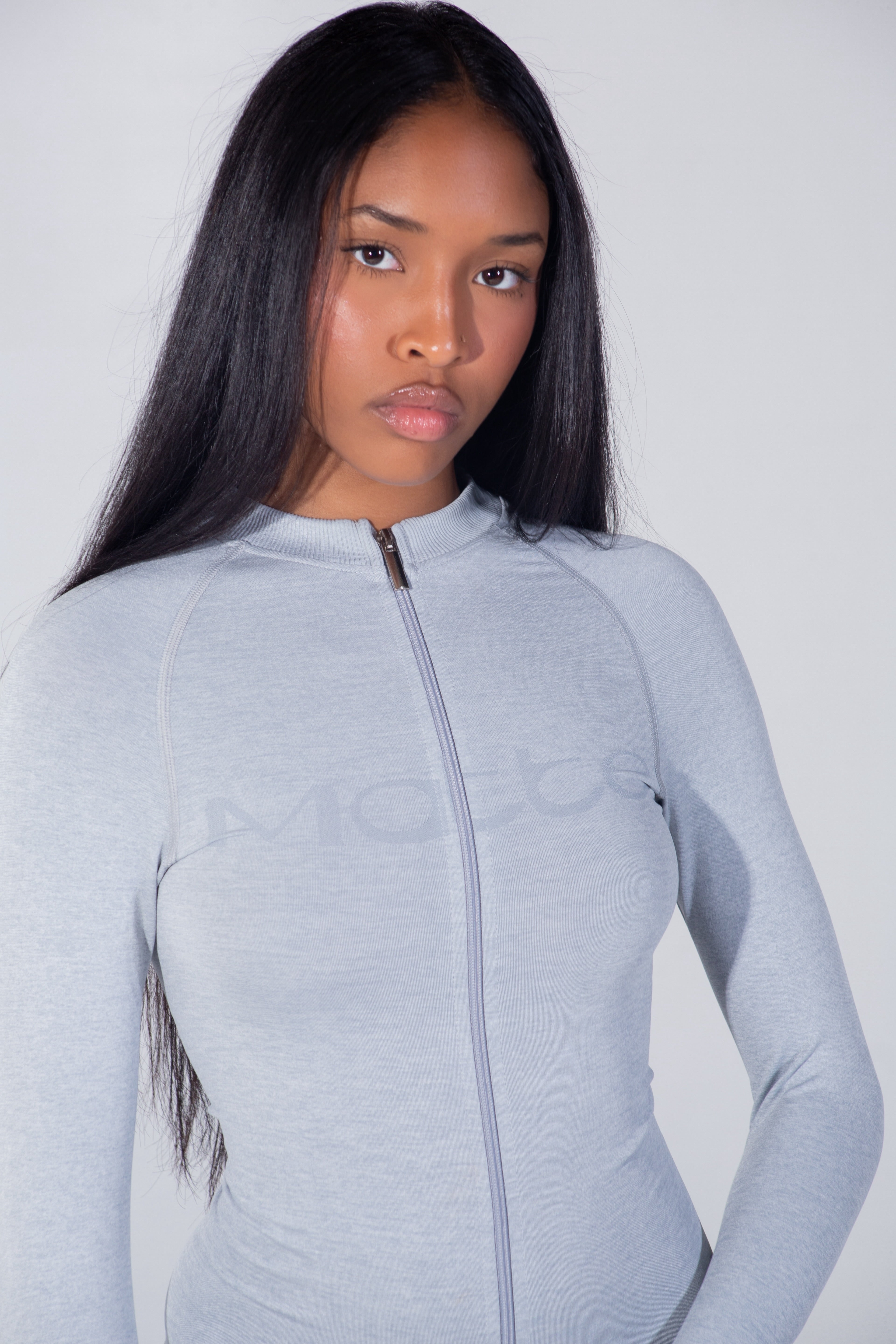Seamless Zip Up (Grey) – MATTE