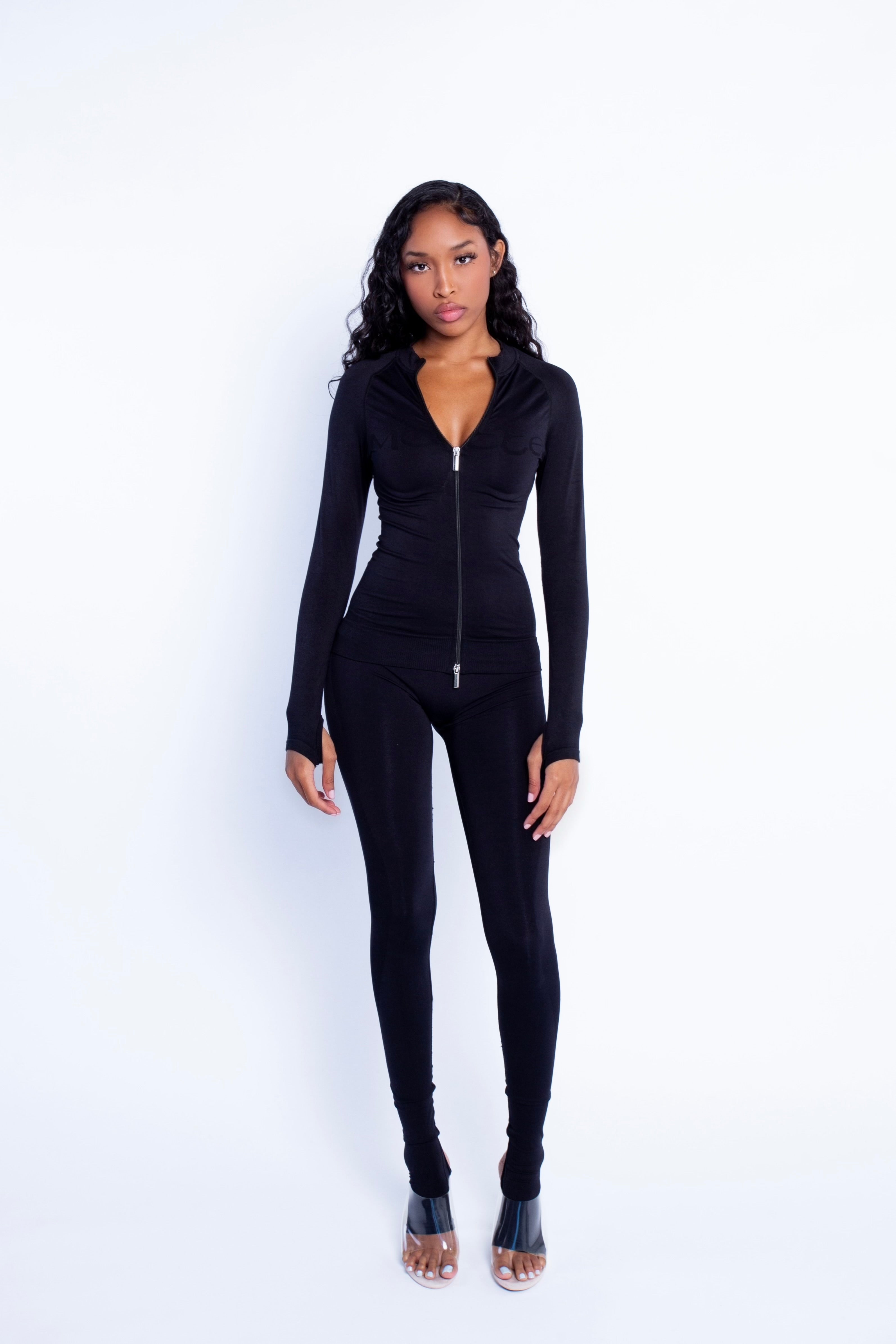 Seamless Zip Up (Black) – MATTE