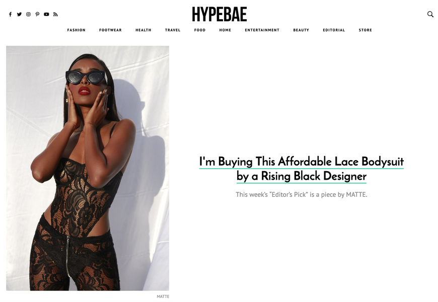 Matte Brand Featured As "Editor's Pick" On HYPEBAE 🔥