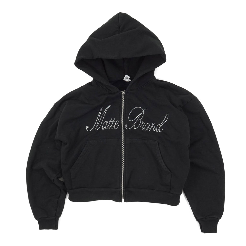 Baby MATTE Hoodie in Black (No Fur)