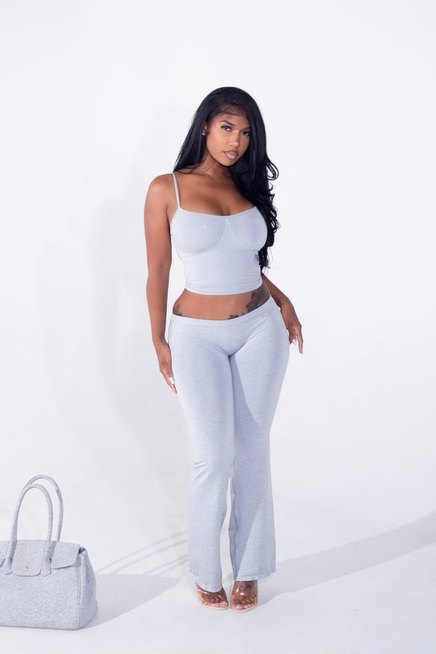 
                  
                    Seamless LowRise Flares (Grey)
                  
                