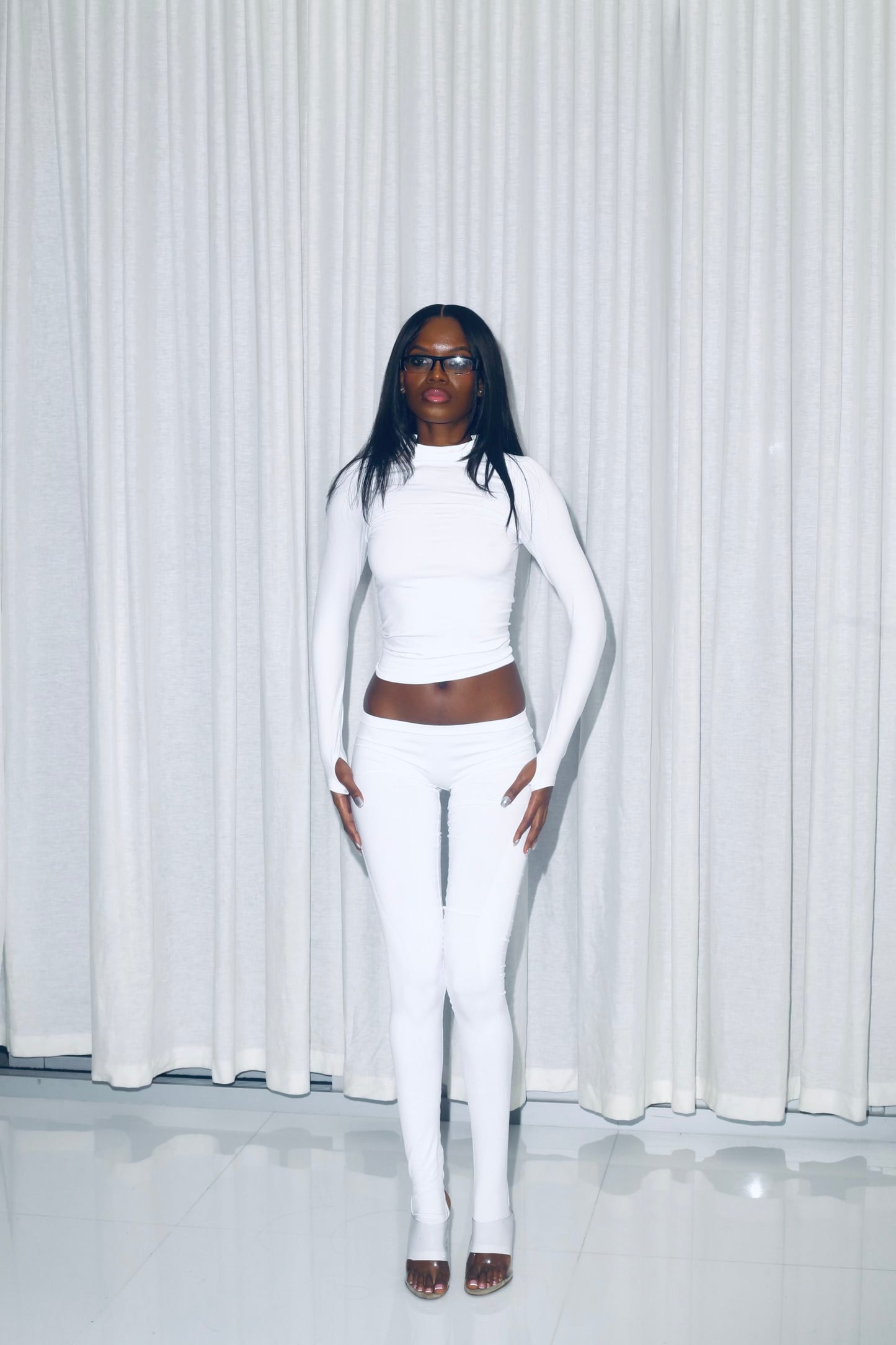 
                  
                    Seamless Logo Turtleneck (White)
                  
                