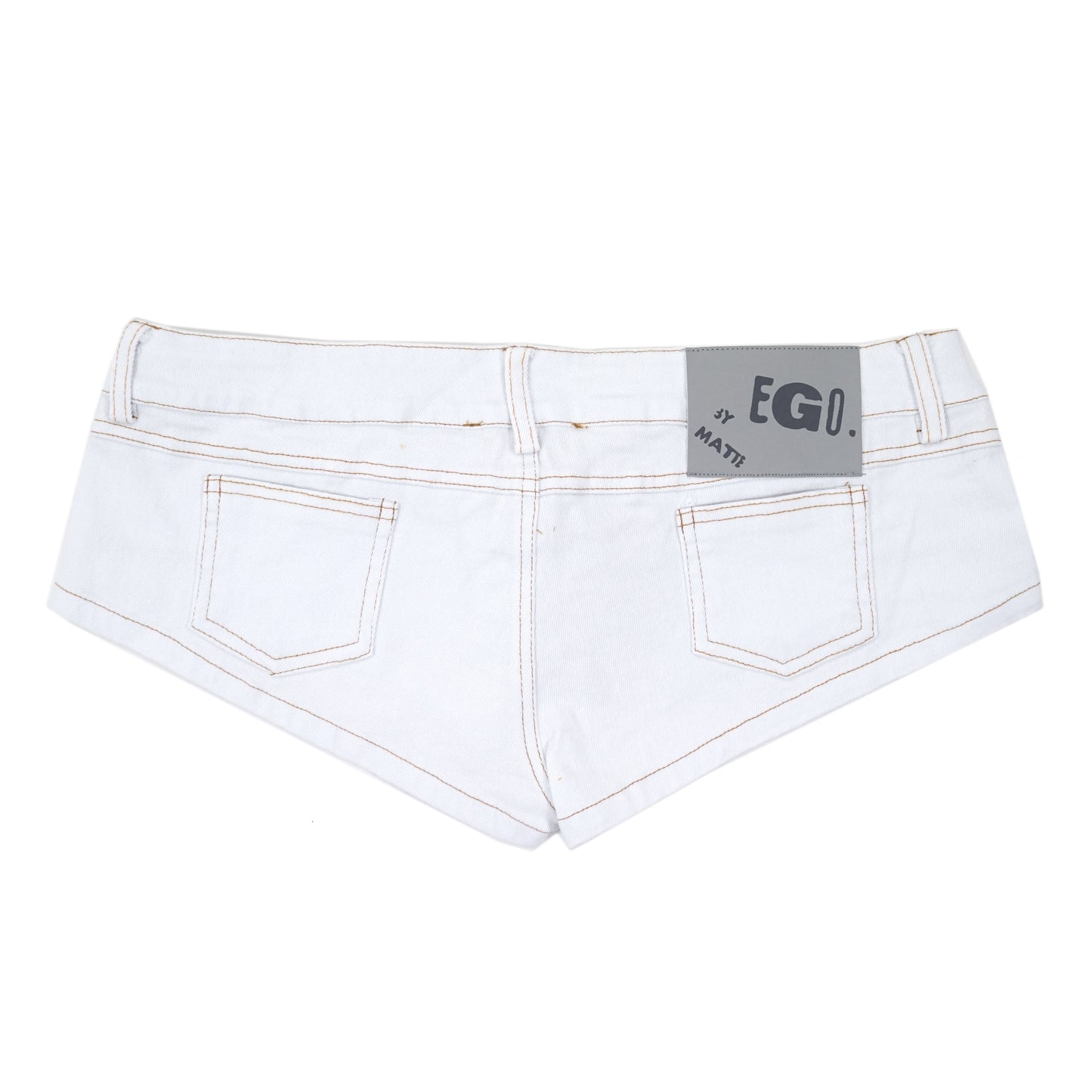 
                  
                    MICRO MINI SHORTS (WHITE DENIM)
                  
                