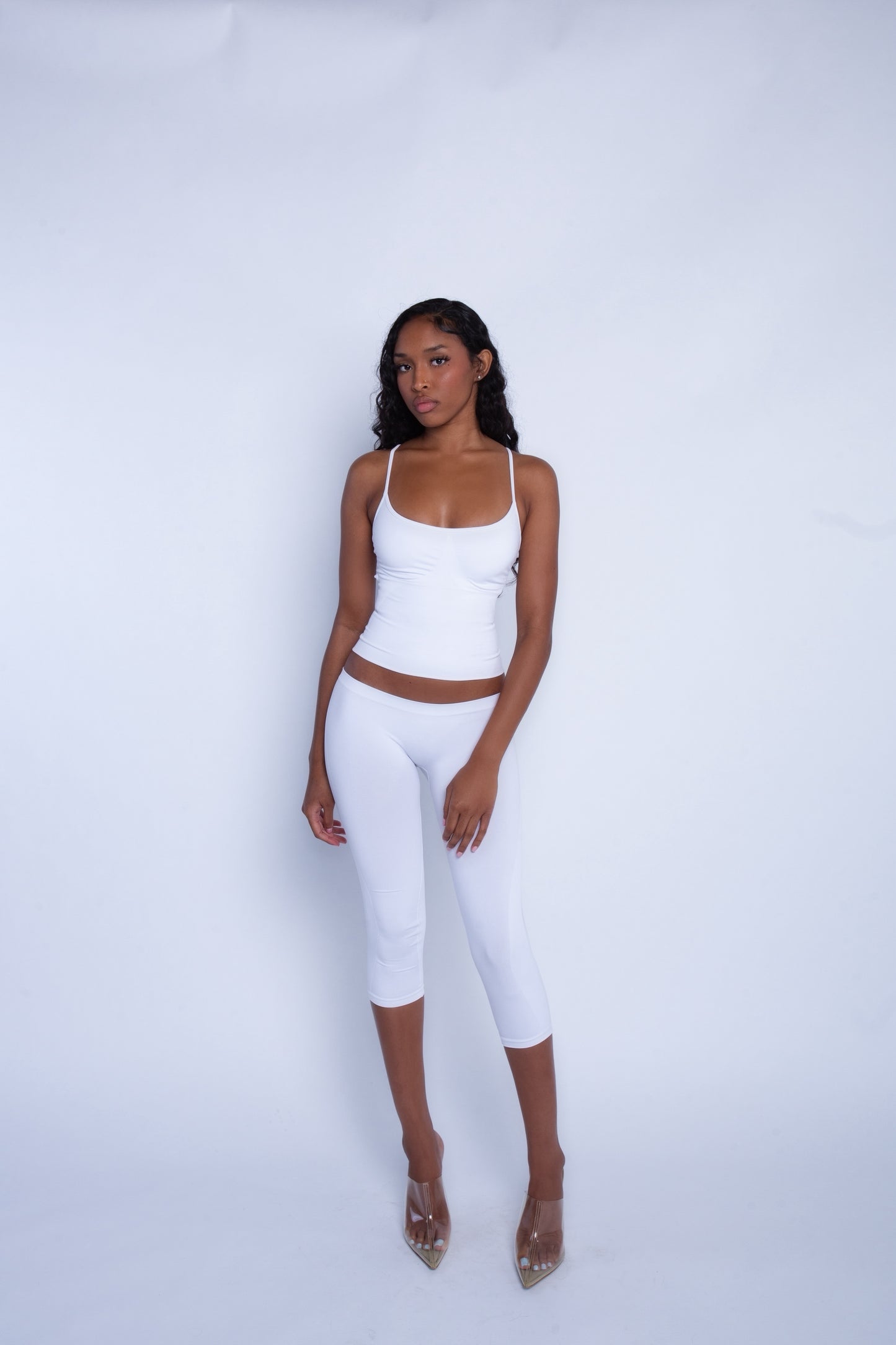 
                  
                    Seamless LowRise Capris (White)
                  
                