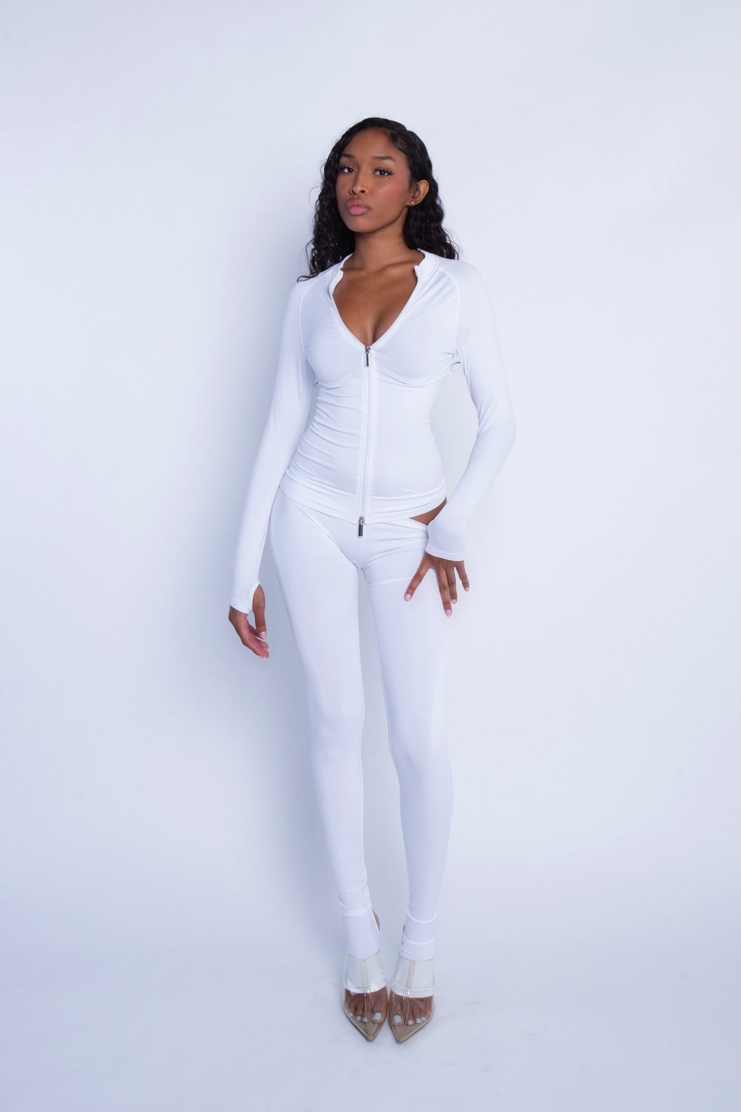
                  
                    Seamless LowRise Legging (White)
                  
                
