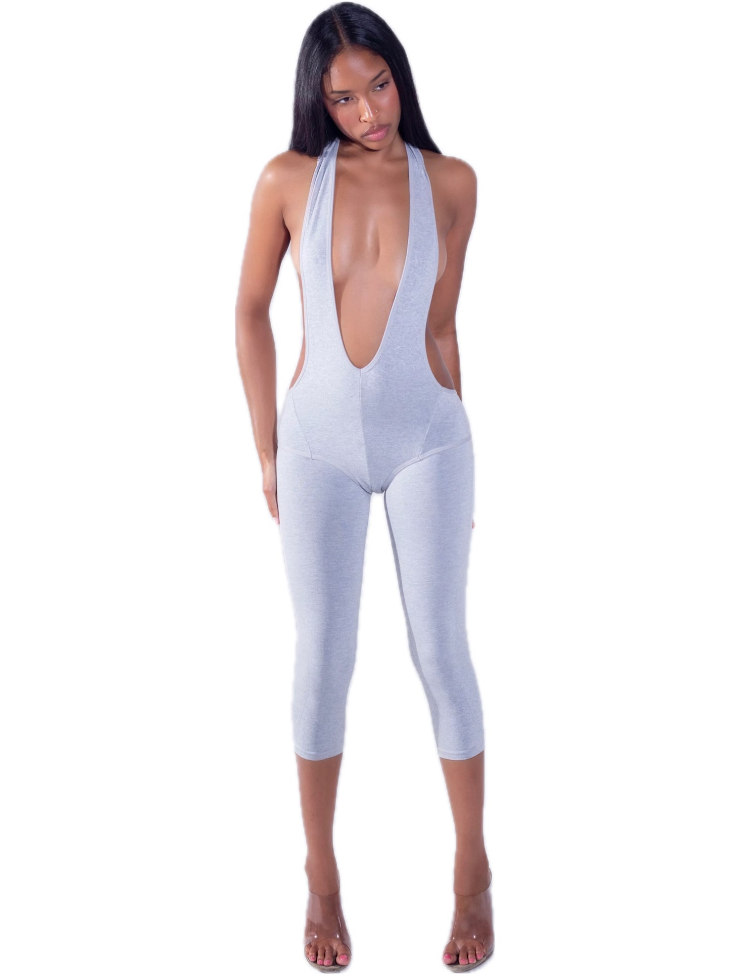 
                  
                    Seamless LowRise Capris (Grey)
                  
                