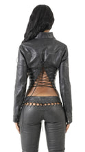 Load image into Gallery viewer, THE VILLAIN MOTO JACKET (BLACK LEATHER)
