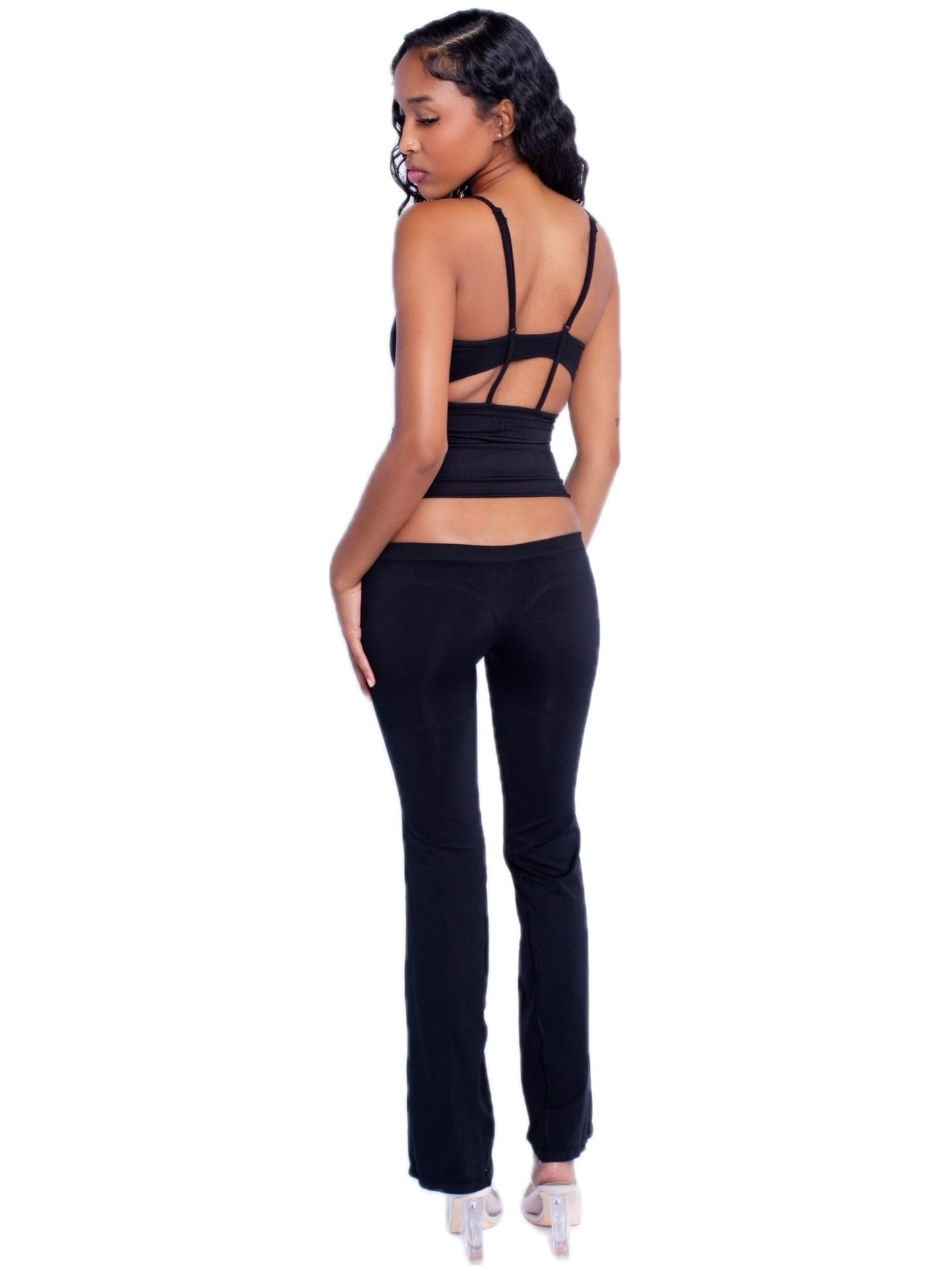 
                  
                    Seamless LowRise Flares (Black)
                  
                