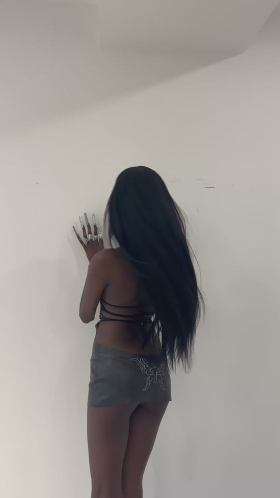 
                  
                    Load and play video in Gallery viewer, Leather Mini Dress
                  
                